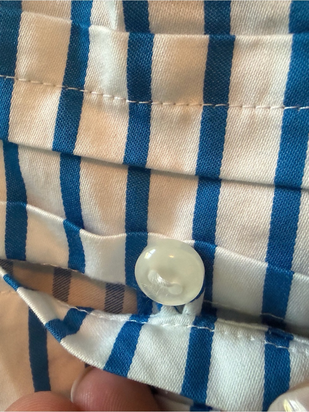Jones New York White and Blue Striped Sleeveless Tank - Picture 8 of 10